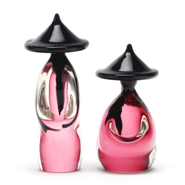 luigi-onesto-italian-b-1935-two-sommerso-glass-figures