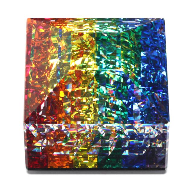 jon-kuhn-american-b-1949-i-rainbow-i-crystal-paperweight