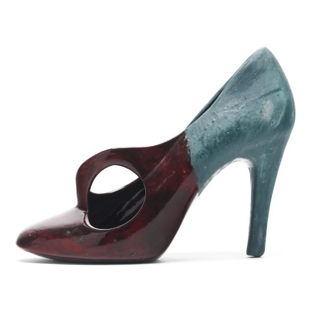 philip-tsiaras-american-b-1952-ceramic-high-heel-sculpture