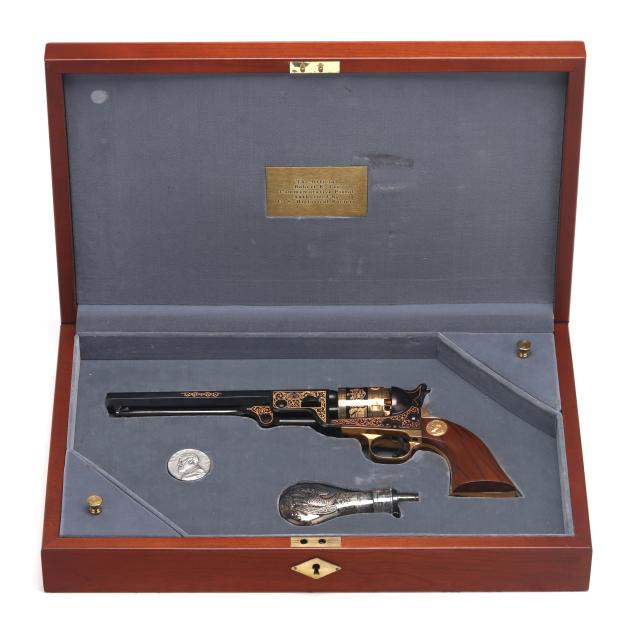 u-s-historical-society-robert-e-lee-commemorative-1851-navy-revolver-w-presentation-box-accessories-documents-of-authenticity