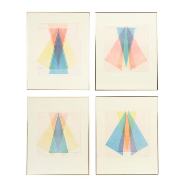 harvey-k-littleton-wi-nc-1922-2013-i-origami-suite-i-complete-series-of-four-works