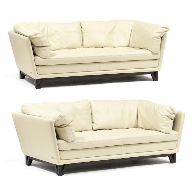 pair-of-roche-bobois-leather-sofas