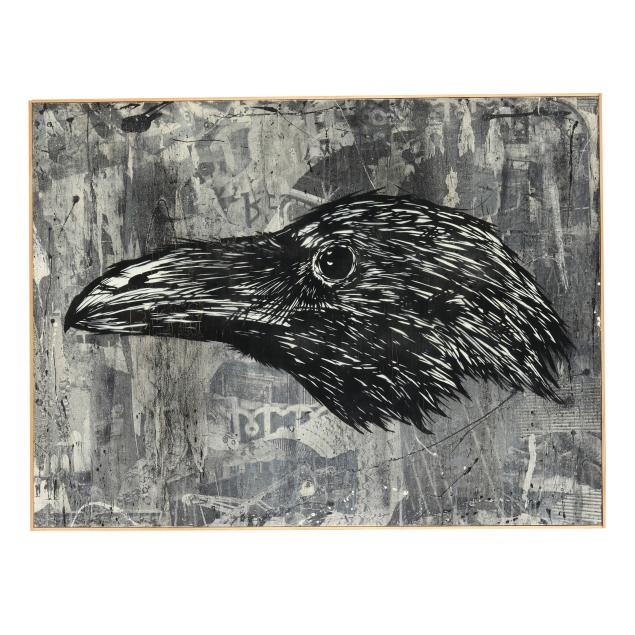 matthew-curran-british-american-b-1979-raven-in-profile