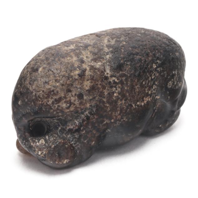a-rare-early-chinese-black-jade-carving-of-an-elephant