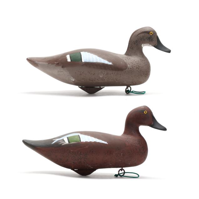 captn-harry-jobes-md-1936-2019-pair-of-green-winged-teal