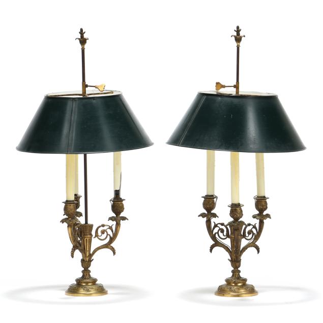 pair-of-empire-style-bronze-dores-bouillote-lamps-with-green-tole-shades