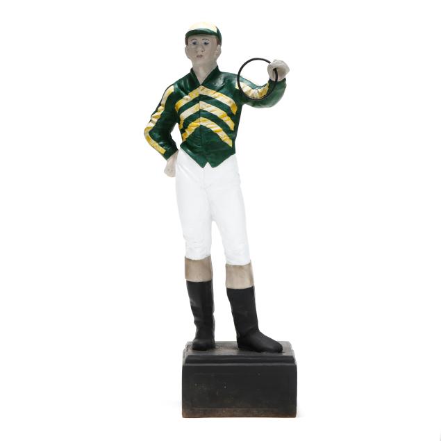 large-painted-metal-lawn-jockey-statue