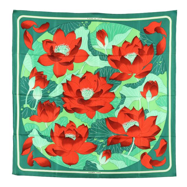 silk-i-fleurs-de-lotus-i-scarf-hermes
