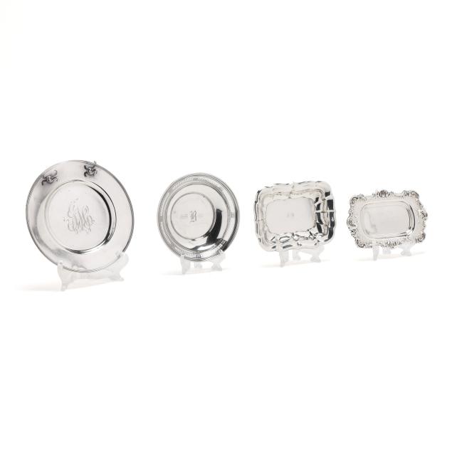 four-american-sterling-silver-dishes