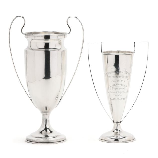 two-american-sterling-silver-trophy-cups