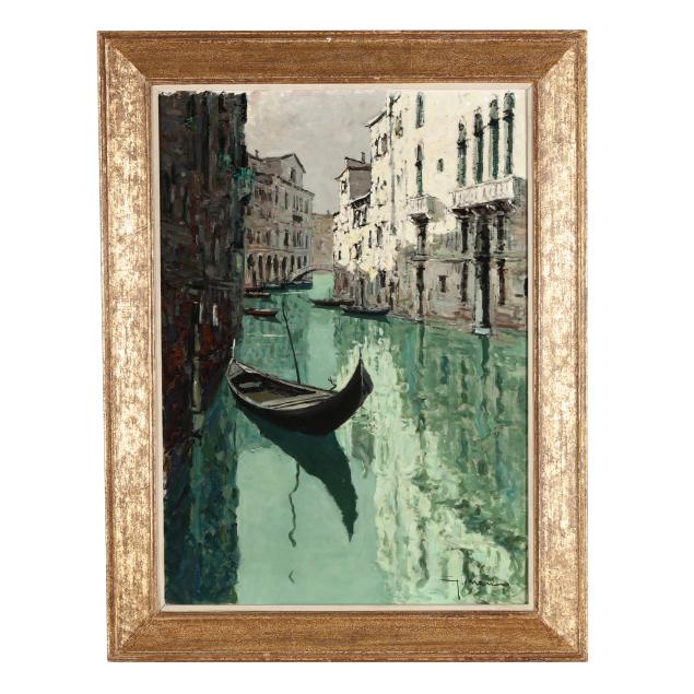 jacopo-marino-italian-b-1924-venetian-canal-scene