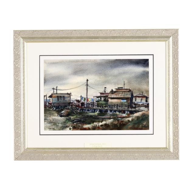 samuel-leitman-american-1908-1981-i-fishing-shacks-i