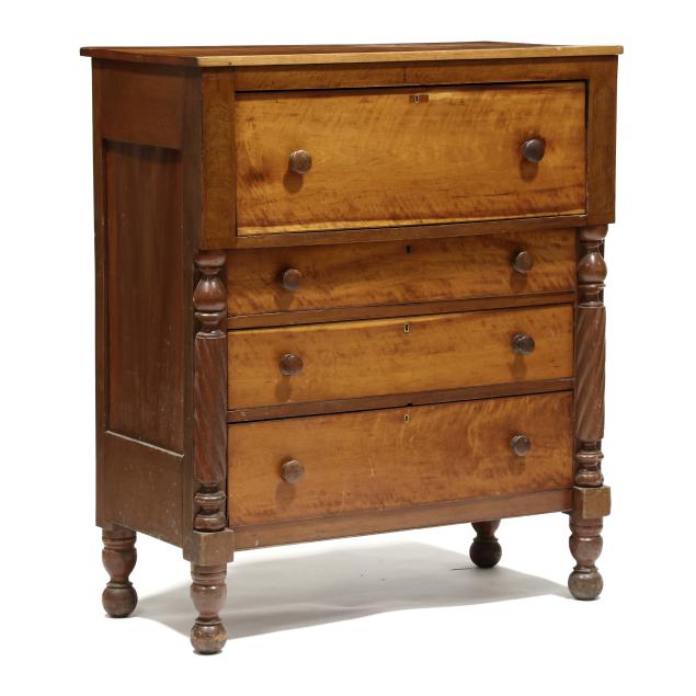 southern-sheraton-inlaid-cherry-chest-of-drawers