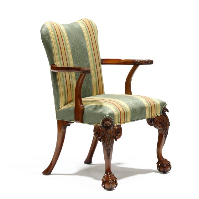 chippendale-style-carved-mahogany-armchair-featuring-eagles