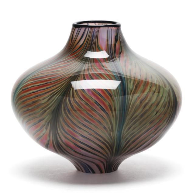lotton-pulled-feather-glass-vase