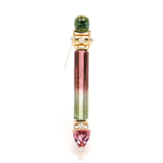 gold-tourmaline-and-diamond-pendant-brooch-jewelsmith