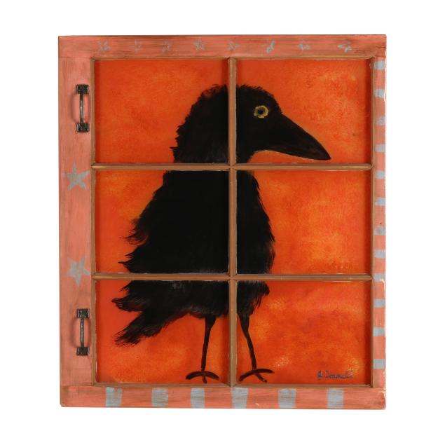 joyce-connell-madison-georgia-folk-art-painting-of-a-raven