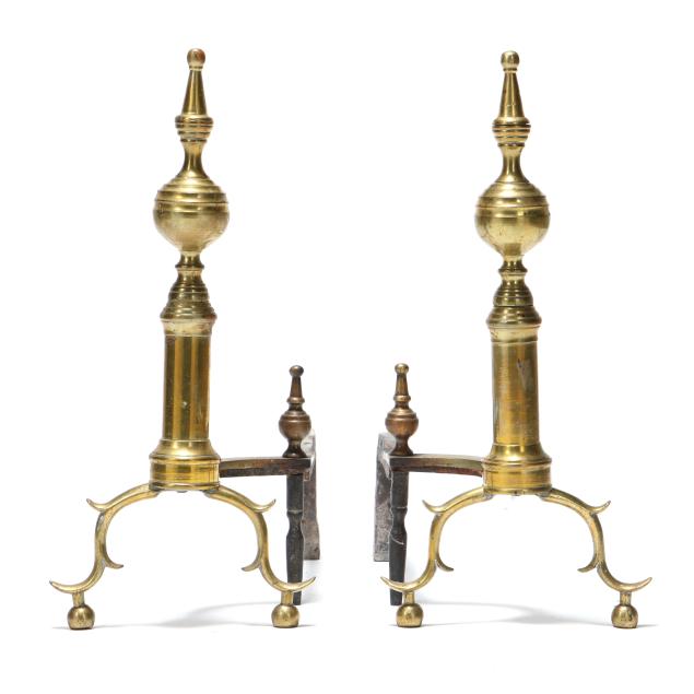 pair-of-late-federal-brass-andirons