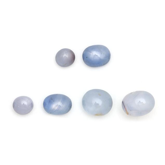 three-pairs-of-loose-star-sapphires