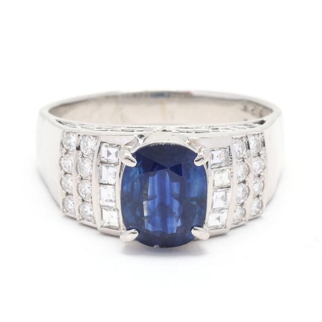 platinum-sapphire-and-diamond-ring