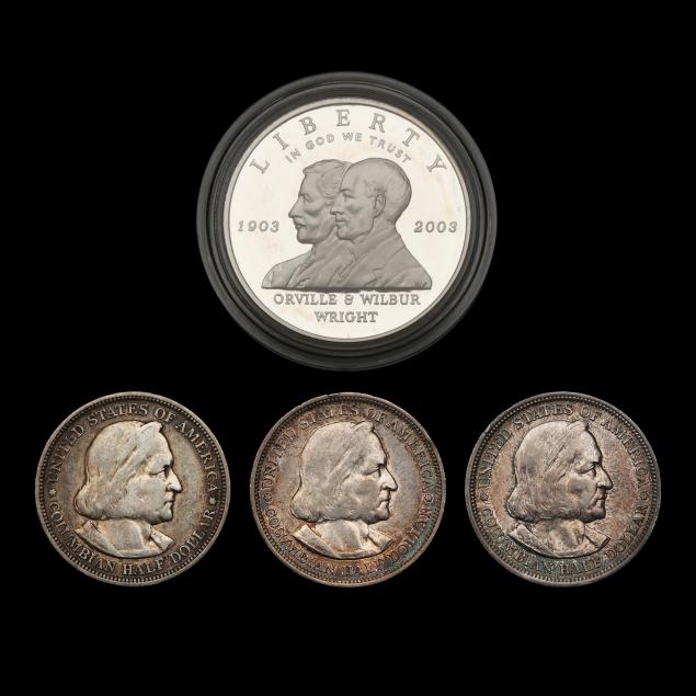four-4-united-states-commemorative-silver-coins