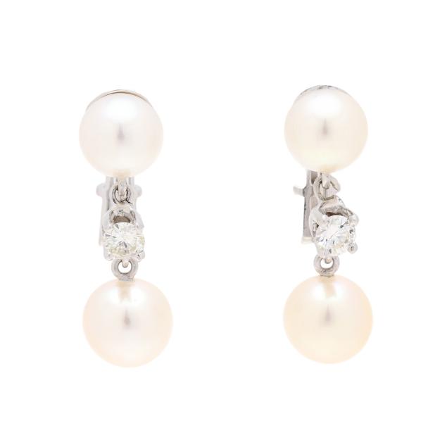 white-gold-pearl-and-diamond-earrings