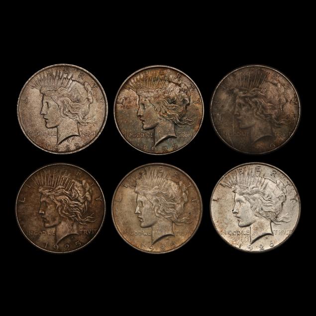 six-6-peace-silver-dollars