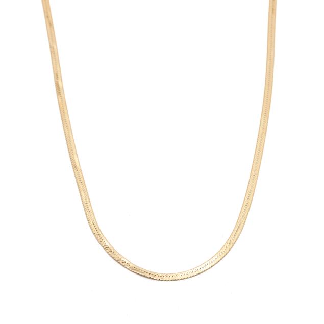 gold-herringbone-chain-italy