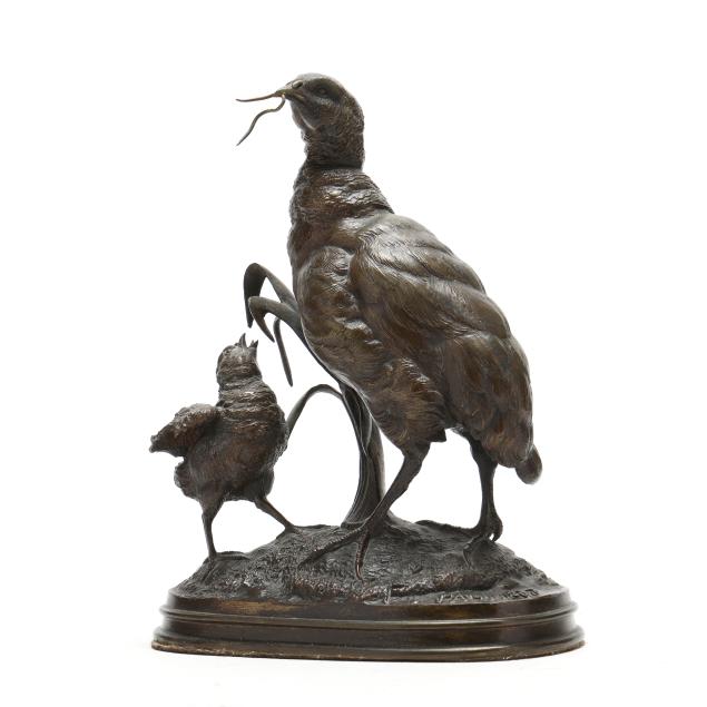 ferdinand-pautrot-french-1832-1875-partridge-feeding-its-young
