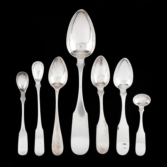 seven-pieces-of-philadelphia-coin-silver-flatware-most-by-samuel-hutchinson