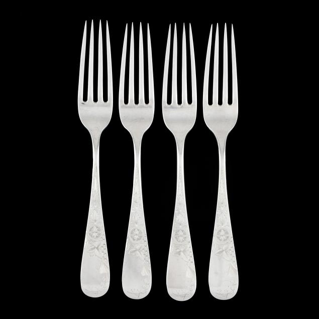 four-duhme-co-sterling-silver-forks