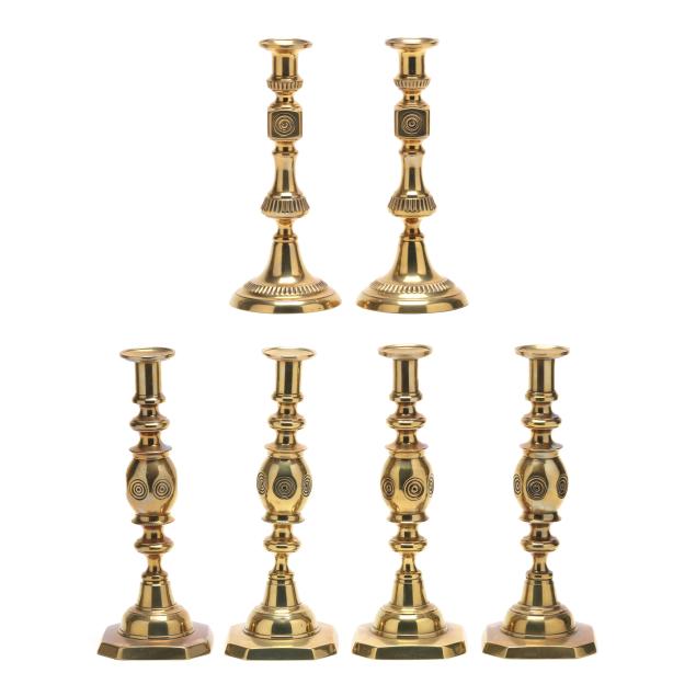 three-pairs-of-antique-english-bullseye-candlesticks