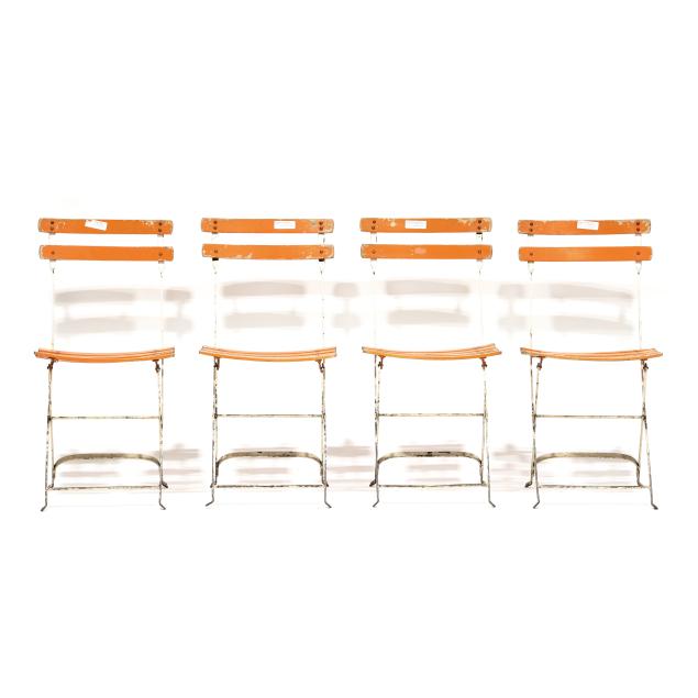 four-french-cafe-folding-chairs