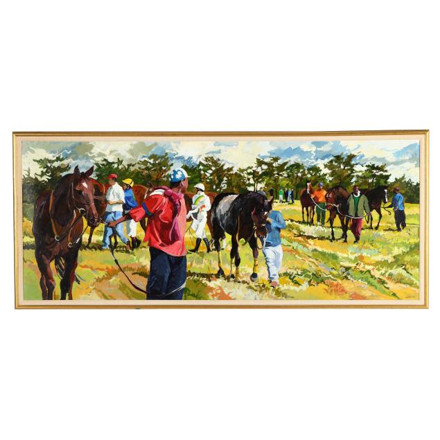 joseph-cave-american-b-1936-i-after-the-race-at-the-camden-cup-i