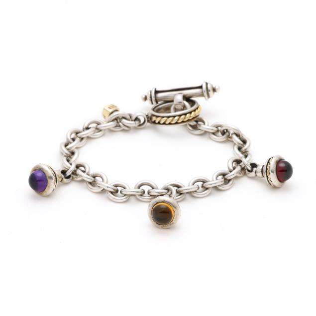 silver-gold-and-gem-set-charm-bracelet-david-wysor