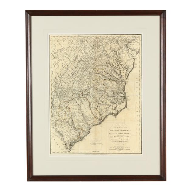 faden-s-important-and-scarce-map-of-the-southern-campaign-of-the-american-revolution