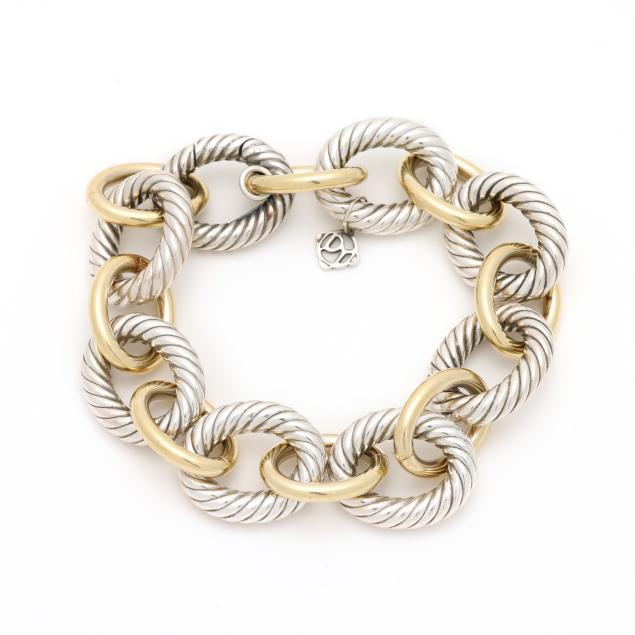 silver-and-gold-oval-link-bracelet-david-yurman