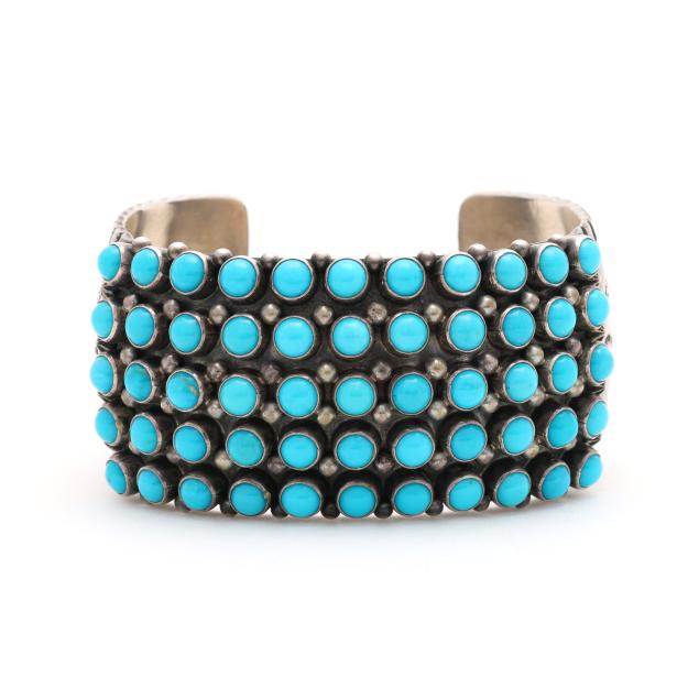 silver-and-turquoise-cuff-bracelet-aaron-toadlena