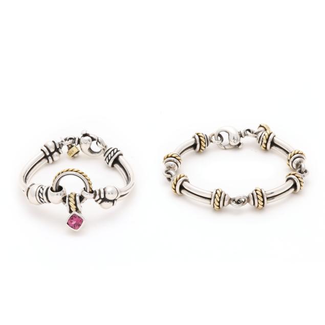 two-silver-and-gold-bracelets-david-wysor