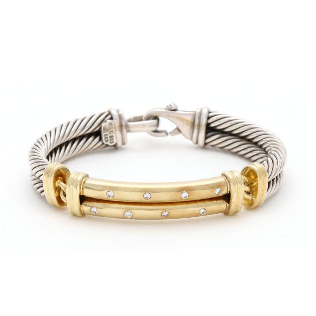 silver-gold-and-diamond-bracelet-david-yurman