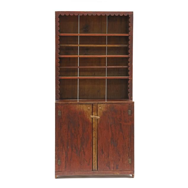 north-carolina-red-washed-folky-diminutive-pewter-cupboard