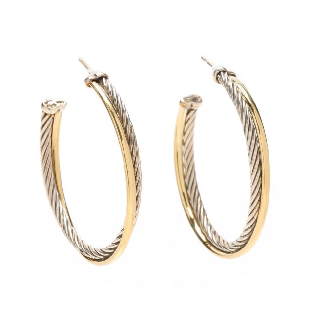 silver-and-gold-cable-motif-hoop-earrings-david-yurman