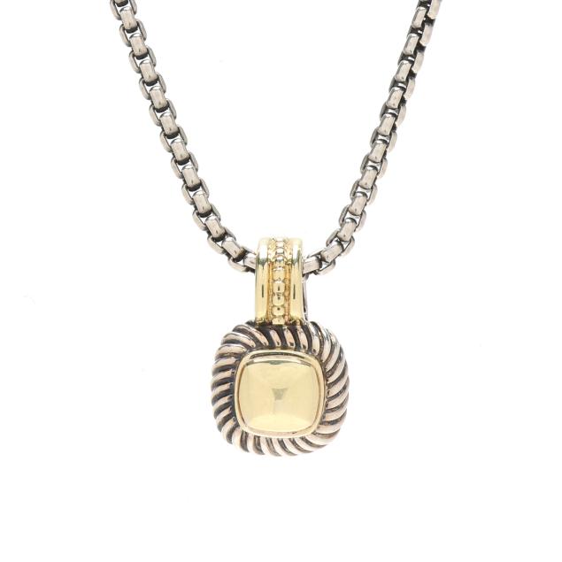 silver-and-gold-david-yurman-pendant-with-silver-box-chain