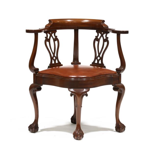 southwood-chippendale-style-carved-mahogany-corner-chair
