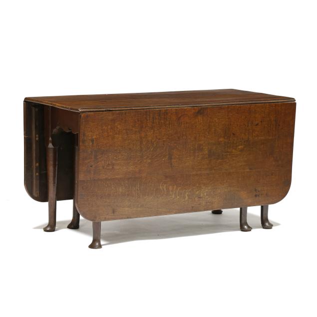 english-queen-anne-oak-drop-leaf-dining-table