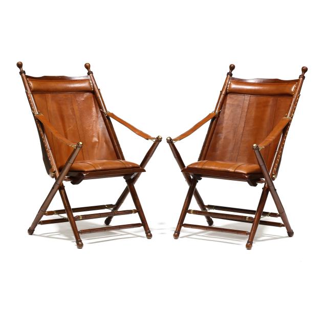palecek-pair-of-mahogany-and-leather-campaign-style-chairs