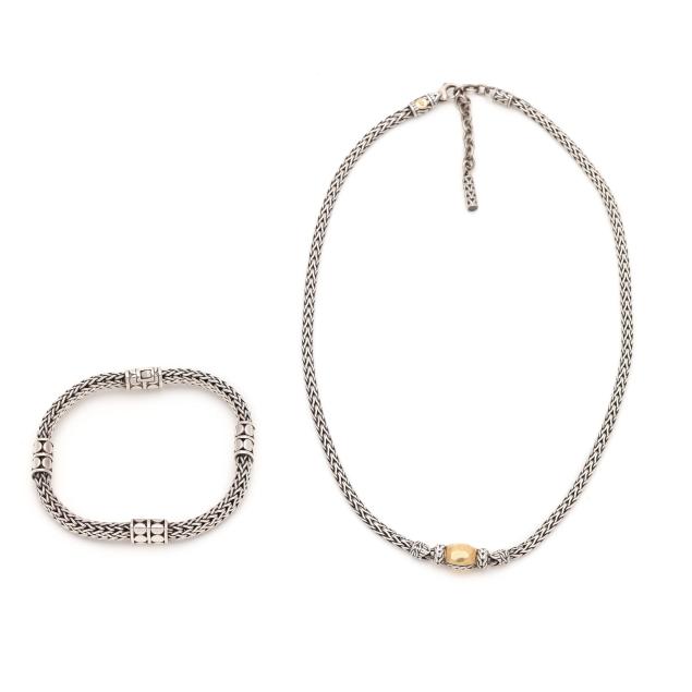 silver-necklace-and-bracelet-john-hardy