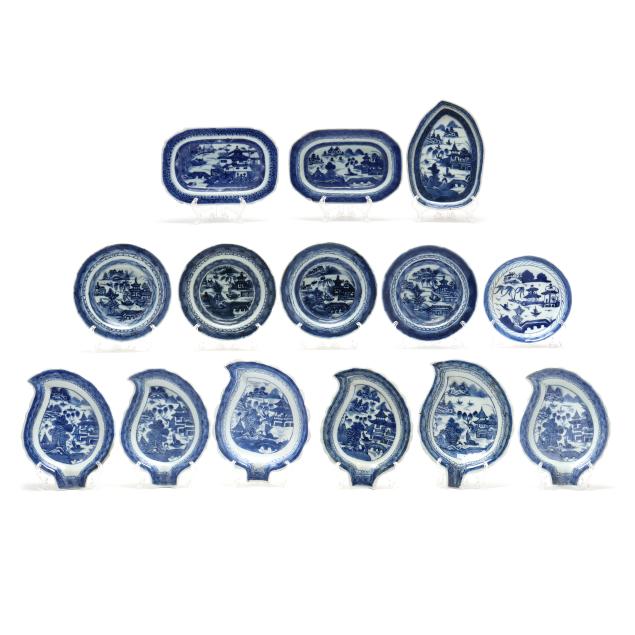 a-collection-of-chinese-export-porcelain-blue-canton-dishes