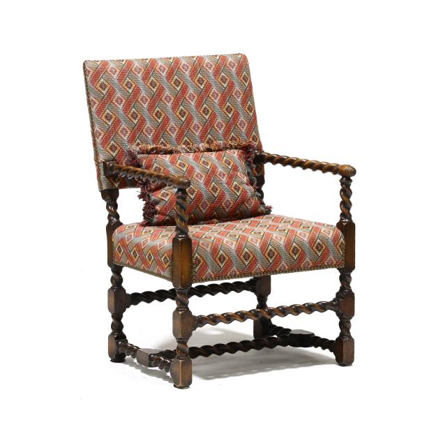elizabethan-style-barley-twist-walnut-armchair