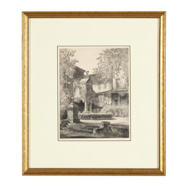 louis-orr-american-1879-1961-i-salem-academy-the-inner-court-moravian-settlement-winston-salem-north-carolina-i